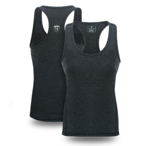 Tank Top Breathable Fabric Black Color